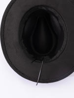 Gorro De Jazz De Lana Estilo Europeo Y Americano Para Hombres Y Mujeres Amantes Del Estilo Nacional Gorro De Pico Plano Con Visera De Cabeza De Vaca - details 2