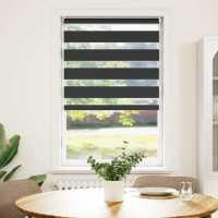 Persiana Cebra 50 x 100 cm Café en color Marrón/Negro | protección solar decorativa para ventanas hogar oficina dormitorio fácil de instalar - details 1