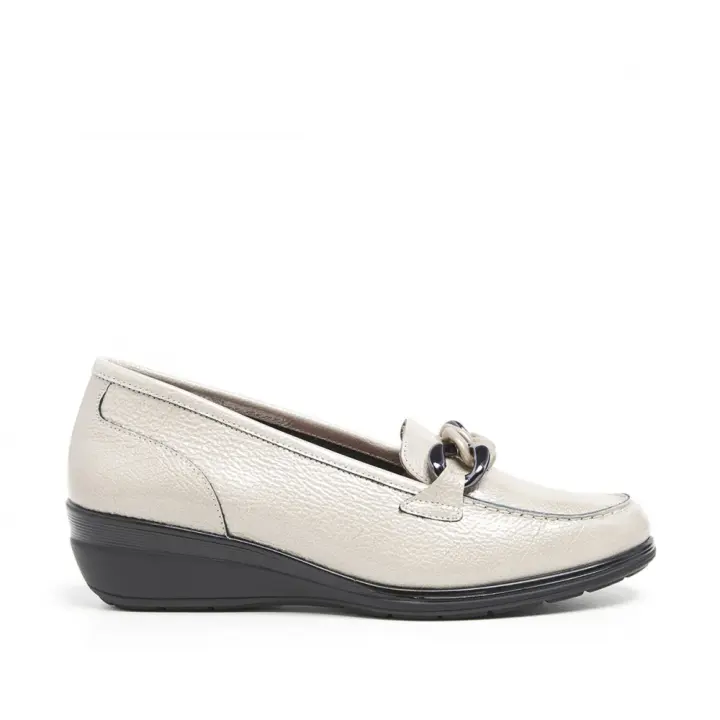 Mocasines y náuticos mujer 24 HORAS 269217 MOCASIN CADENA PERLA 33665 24I - 1