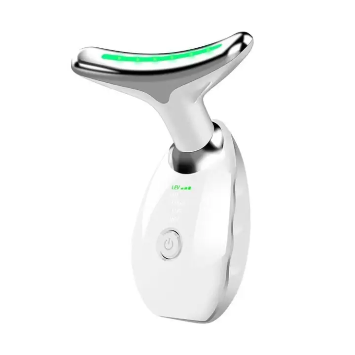 Masajeador De Cuello Con Levantamiento Facial Instrumento De Belleza LED Recargable Con Tres Modos De Luz Dispositivo De Acondicionamiento De Piel Eléctrico - 1