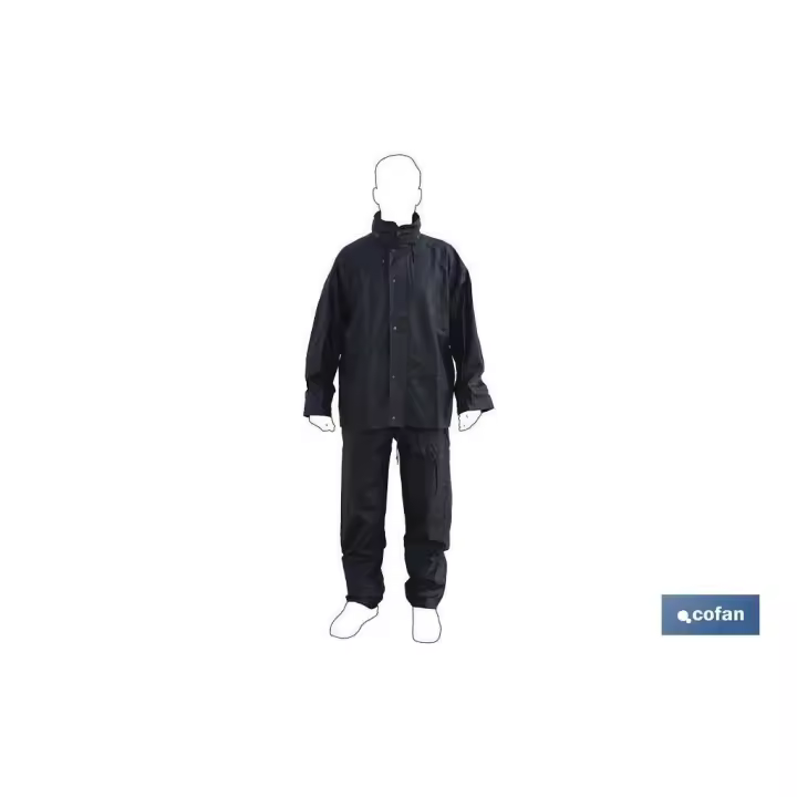 Traje de agua pu/pvc azul talla s - 1