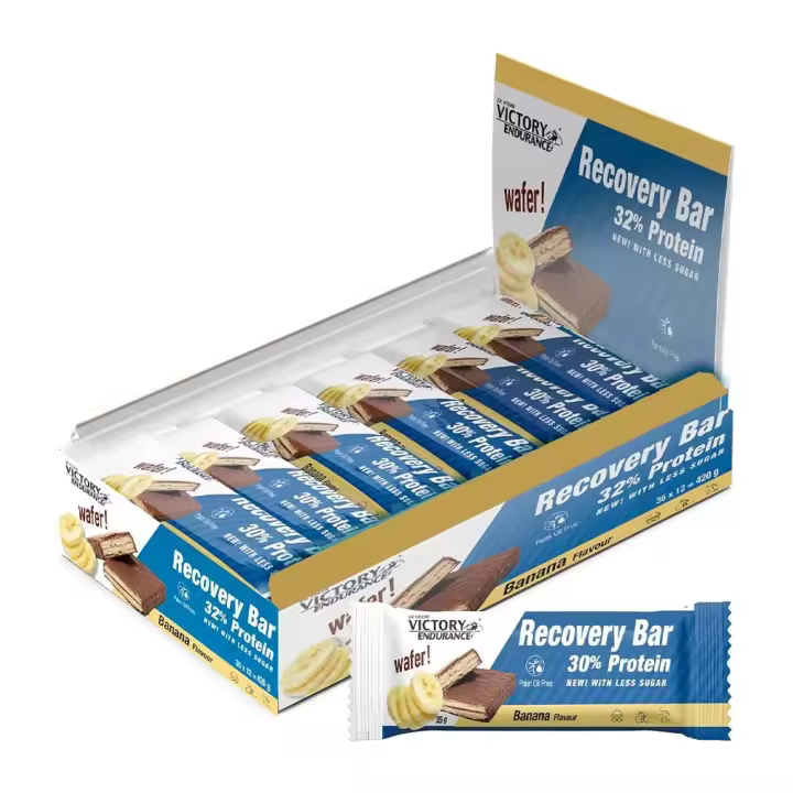 Victory Endurance - Recovery Bar 30% Whey Protein - 12 barritas x 35 gr -  Sabor: Chocolate - 1