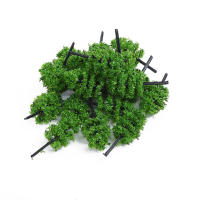 10Pcs Árboles De Plástico Para Modelo De Tren Escenografía De Ferrocarril Decoración De Paisaje Escala Accesorios De Edificación - details 3