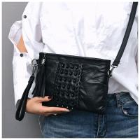 Bolso De Mano De Lujo Para Mujer Con Borlas Y Decoración De Cadena Bolso Bandolera De Cuero PU Con Cierre De Cremallera Para Fiestas Y Uso Diario - details 3