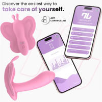 INTOYOU APP SERIES Wingy Estimulador Mariposa con APP Huevo Vibrador Color Rosa Juguetes sexuales Consolador - details 2