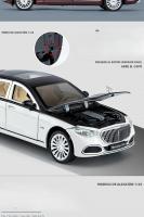 Modelo De Coche S680 a Escala 1:24 Con Puertas Abiertas Luz Y Sonido Función Retroceso Absorción De Choques Metal Para Coleccionistas Y Regalos Para Niños - details 5