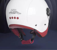 Casco De Motocicleta Eléctrico Para Mujer Con Visera Color Rosa Seguridad Verano Para Vespa Bicicleta Y Moped Casco Abierto - details 9