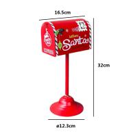Buzón Americno navideño de Metal Rojo para Decoración de Navidad - Gerimport - details 4