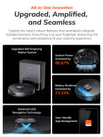 Limpiador de robot ILIFE T20S, potencia de succión de 5000Pa, tiempo de funcionamiento de 260 minutos, sistema de estación de vaciado automático, navegación LDS, control de aplicación, bolsa de polvo de 3.5L - details 1