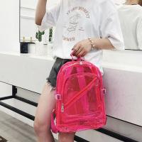 Mochila Escolar De Plástico Para Mujer Coreana Primavera Verano Colores Caramelo Transparente PVC Mochila De Goma Para Niñas - details 3