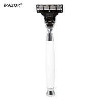 iRAZOR Afeitadora De Seguridad Clásica Tradicional Mach 3 Para Hombres Cuchilla De Metal Eco-friendly Regalo Para Barba Y Cabello Facial - details 1