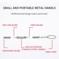 Destornillador Multifuncional Portátil Para Gafas Y Reloj Con Propósito Tríptico Herramienta De Reparación Para Móvil Material De Titanio Acero - details 5