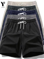 Shorts Deportivos Para Hombre 5 Colores 5-Pack Ligeros Con Cinturón Elástico Y Cordón Para Correr Y Uso Casual - details 1