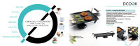 Dcook DCOOK GALLERY Plancha de Asar Antideslizante con Termostato Regulable y Bandeja Recoge Grasa - details 0