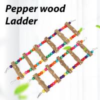Juguete Para Aves Lámpara De Madera Natural Con Bola Colorida Y Escalera Para Papagayos Conures Cacatúas Y Cacatuyos D9253 - details 3