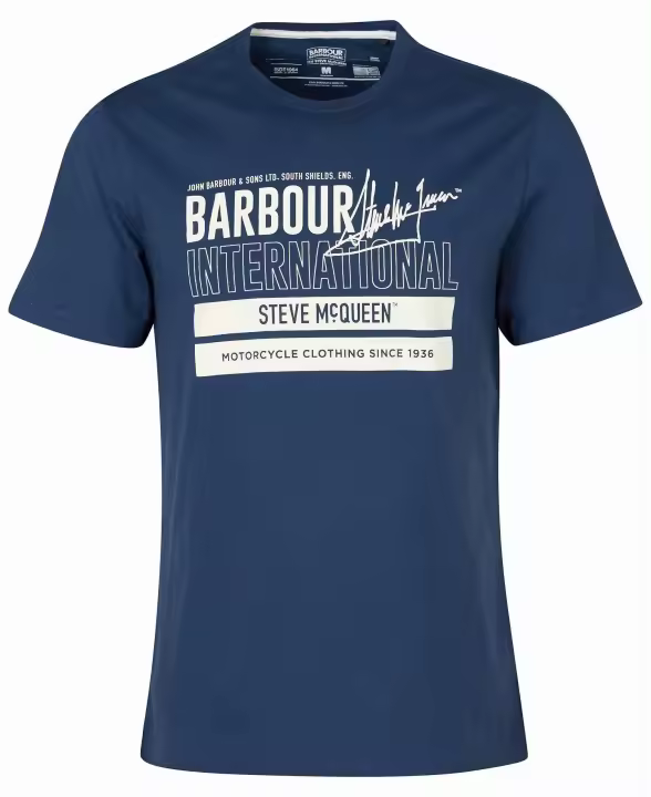 Barbour International Barry Graphic T-Shirt Insignia Blue - 1