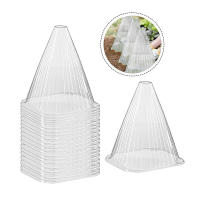 10pcs Caja De Crecimiento Protectora Para Plantas Reutilizable Cubierta De Tiempo En Forma Cuadrada Para Proteger De Pájaros Heladas Y Daño De Caracoles - details 3