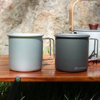 Taza De Acero Aluminio Leaftour 300ml Plegable Para Camping Y Viajes Mano Ligera Para Agua Café Y Té - details 4