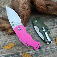 Cuchillo Plegable Táctico De Manija De Fibra De Vidrio Y Hoja De Acero Inoxidable 7Cr13Mov Para Camping Herramienta Cortante Multicolor - details 3
