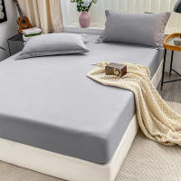Cubierta Protectora Antideslizante Para Cama En Color Sólido Cubierta De Polvo 1PC Material De Poliéster 100% - details 1