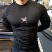 Camiseta Deportiva De Hombre Con Manga Larga Para Correr Y Gimnasio Ropa De Fitness Comprimida Sudadera De Sportwear - details 8