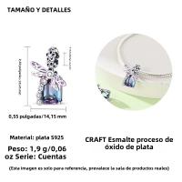 Colgantes De Libélula Exquisita De Plata 925 Sterling Con Zirconia Brillante Para Pulseras DIY Colorido Adecuado Para Fiestas Y Aniversarios - details 8