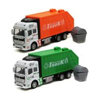 Camión De Basura 1:32 Juguete Educativo Para Niños Regalo De Cumpleaños Coche De Basura Metal Escala 1:32 Sin Batería Incluida - details 9
