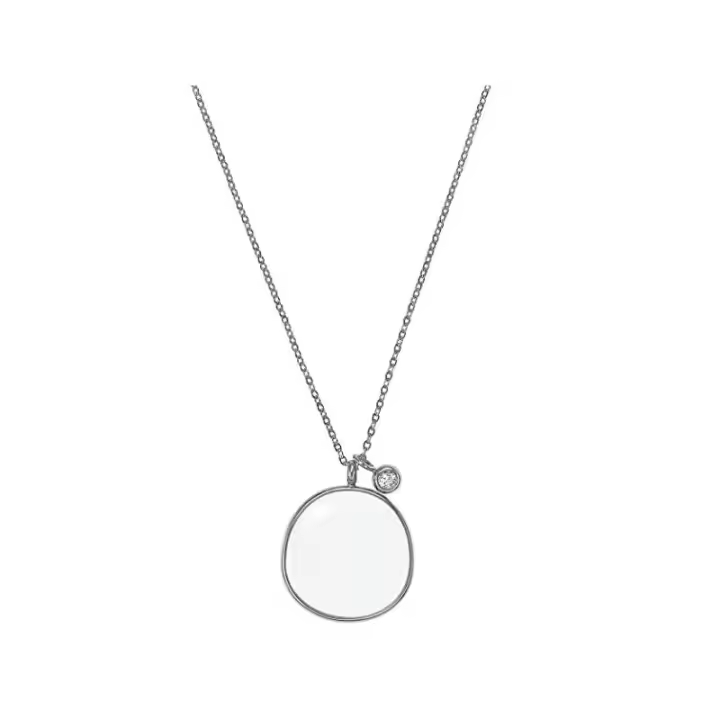 Collar Skagen SKJ0566040 de Acero Inoxidable y Cristal Transparente para Mujer - 1
