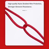 Cable De Carga Rápida 3 En 1 2.4A Braided One Drag Three USB-A Para Apple Android Type-C/USB-C Negro Plata Rojo Azul Dorado 1.2m - details 10