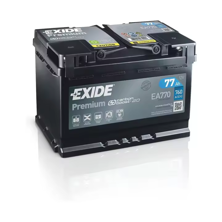 Bateria Exide Premium EA770 12V 77AH 760EN 278 X 175 X 190 L3 B13 + Derecha - 1