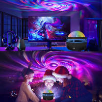 Proyector De Galaxia Colorido USB Luz Nocturna LED Para Dormitorio Con Control Remoto Decoración De Fiesta De Navidad Para Habitación De Niños - details 10