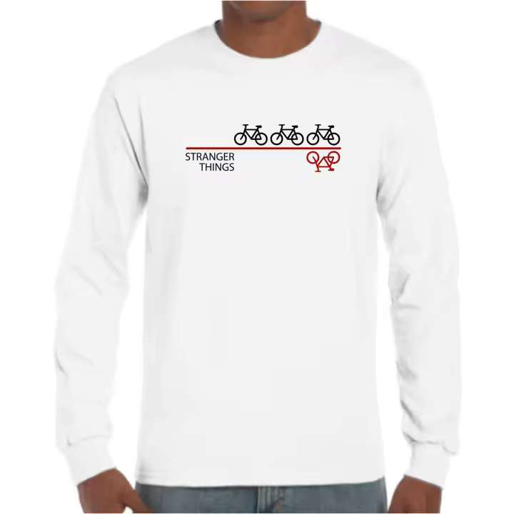 The Fan Tee Camiseta Manga larga de HOMBRE Stranger Things Once Eleven Demogorgon Upside Down Hawkins Hellfire 105 - 1