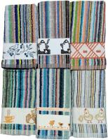 Paños de Cocina de Rizo Americano Kimbatex, Pack de 12 Paños 100% Algodón Absorbentes y de Secado Rápido, Made in Portugal 3 Modelos Lisos, Rayas Kimba, Rayas Multicolor. - details 5