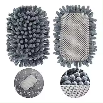 Verde Borrador de Pizarra Microfibra Lavable Gris - 1