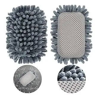 Verde Borrador de Pizarra Microfibra Lavable Gris - 1