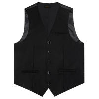 Chaleco Sin Mangas De Cuello V En Color Negro Azul Rojo Para Hombres Estilo Casual Slim Fit Vest Top Gilet Formal Business - details 3
