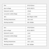Sensor De Temperatura Y Humedad Inteligente Tuya Zigbee/Wifi Batería Poderada Termostato APP Seguridad Inteligente Compatible Con Google Home - details 14