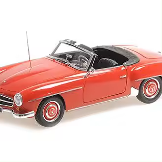 MINICHAMPS 1/18 MERCEDES BENZ 190 SL (W121) ROJO 1955 - 100037032 - 1