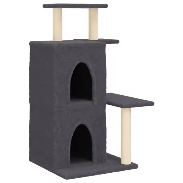 Rascador para Gatos with postes de isal gris obscura 97 cm - 1