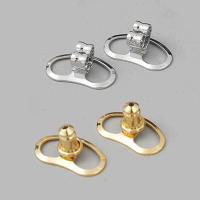 4pcs Almohadillas De Aretes Metálicas Para Reparación De Joyería Accesorios De Enlaces Para Creación De Pendientes DIY - details 2