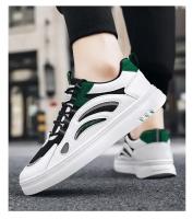 Zapatos De Hombre Primavera Verano Algodón Transpirable Casual Plataforma Bajo Blanco Moda 2024 Zapatillas De Cuero Artificial Talla Verdadera - details 12