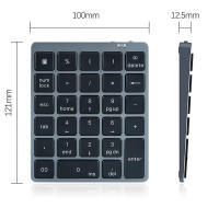 Jomaa Teclado Numérico Inalámbrico Bluetooth Con USB HUB Modos Doble Recargable Numpad Para Tablet Laptop Mini Teclado Ergonómico - details 5