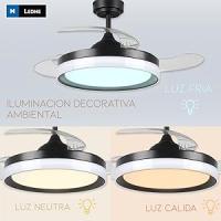 LEDME Ventilador de Techo LED White Yeray 56W con Luz - details 2