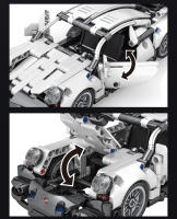 Bloques De Construcción De Coche De Carreras Técnica Super DIY MOC Vehículo Juguetes Para Niños Bloques De Automóvil Con Retroceso - details 4