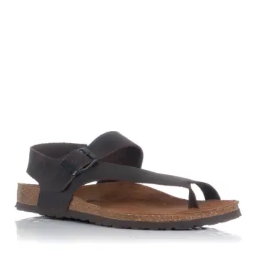 Chanclas De Piel Interbios 9560 - Doble Hebilla Ajustable, Suela De Corcho Y Goma, Hechas En España