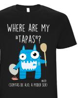Camiseta Manga Corta Unisex Algodón Dibujo Tapas León Temática Regalo Confecciones J. García - details 3