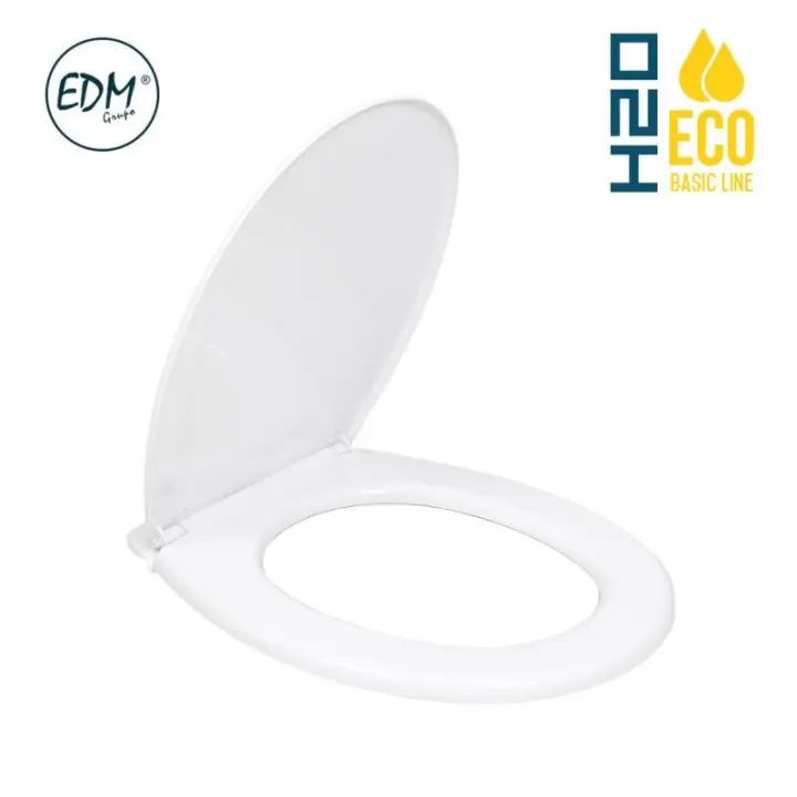 Tapa WC Basic 600g con tornillos EDM – Blanco - 1