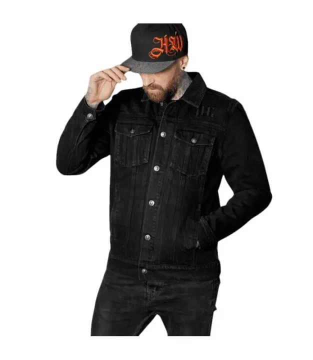 Chaqueta Denim Hombre Negra Death Shadow HYRAW W23-M14 - 1
