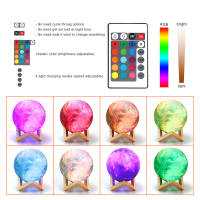 Lámpara De Noche LED 3D Recargable Luces De Luna Creativas Con Interruptor Táctil Para Decoración De Dormitorio Regalos Para Cumpleaños Venta Caliente - details 5