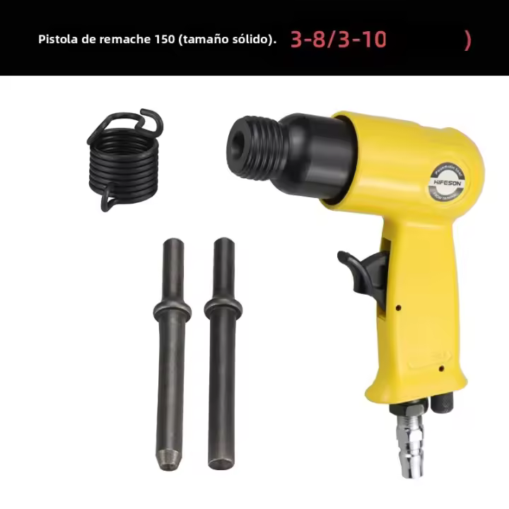 Martillo De Rivetado Pneumático HIFESON Profesional Portátil Para Tubulares Semi-tubulares Y Soldaduras Redondas M3 M4 M5 M6 Herramienta Comercial - 1